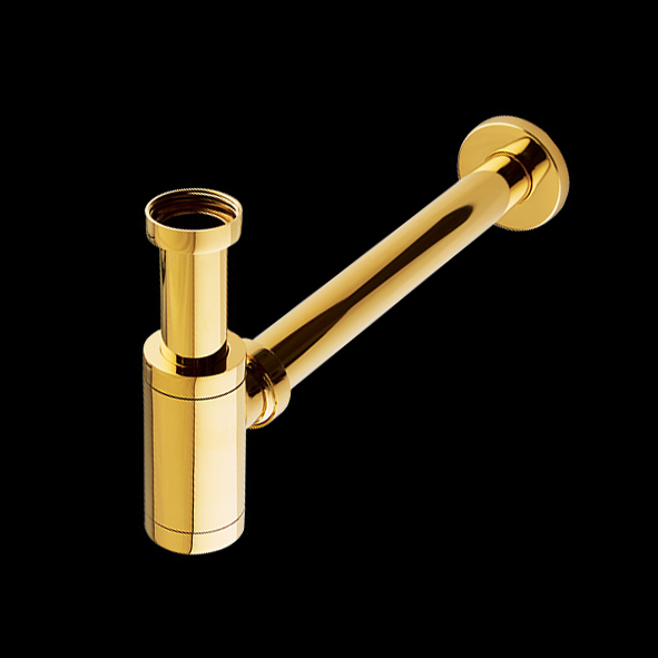 Gold Brass Bottle Trap – Aquant India